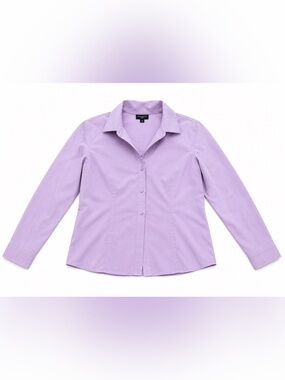 Talbots cotton purple button down